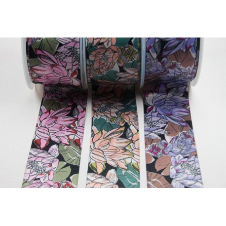 SATEN FLORAL DOBLE CARA